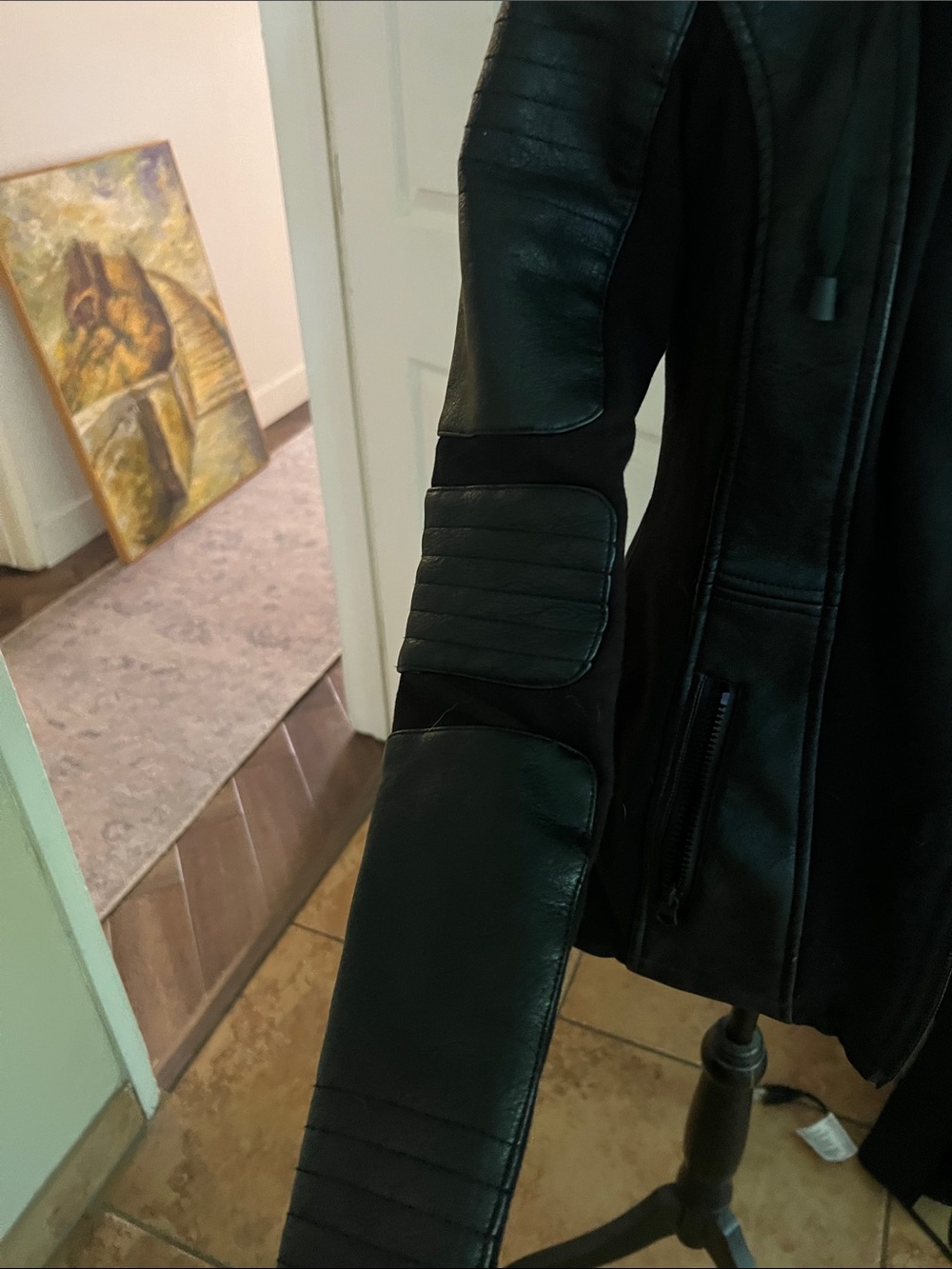 blanc noir Black Jacket with Contrast Interior - Picture 5 of 16